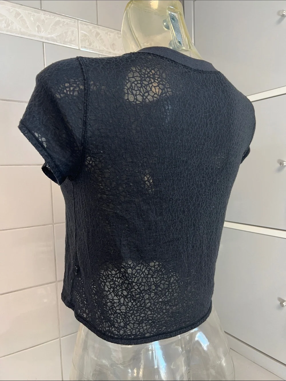 Lululemon Cates Camo Veil Baby Tee S GUC